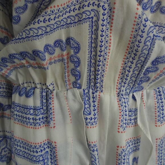 Lovers + Friends Carmella Romper Off the Shoulder Ruffle Floral Long Sleeve Sm - Picture 9 of 12